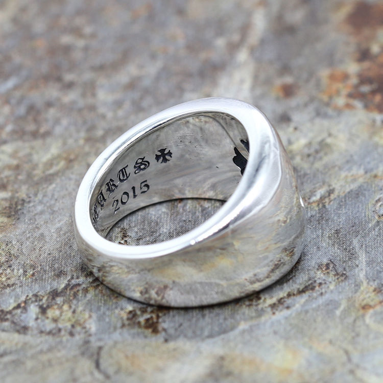 chrome hearts hollow cross flower ring