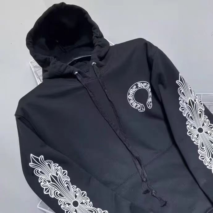 Chrome Hearts black printed hooded sweatshirt
