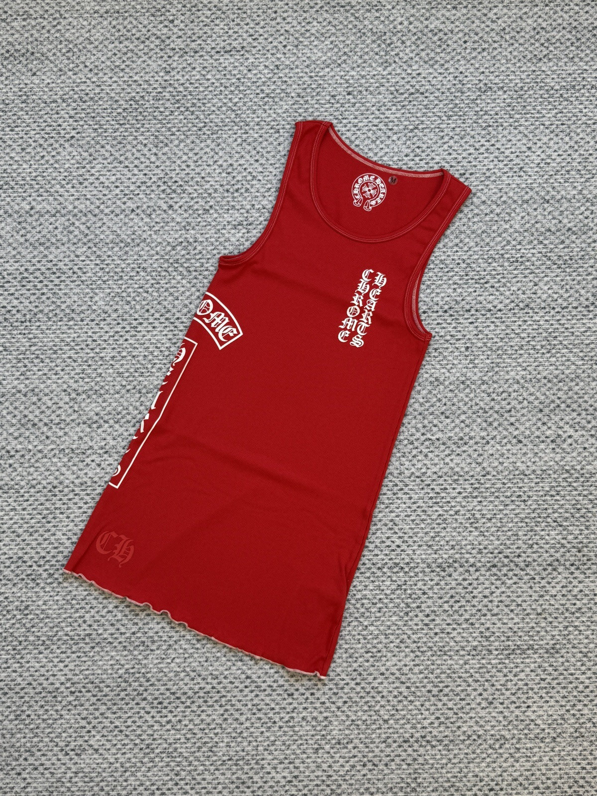 Chrome Hearts Sanskrit letters slim hottie style vest skirt