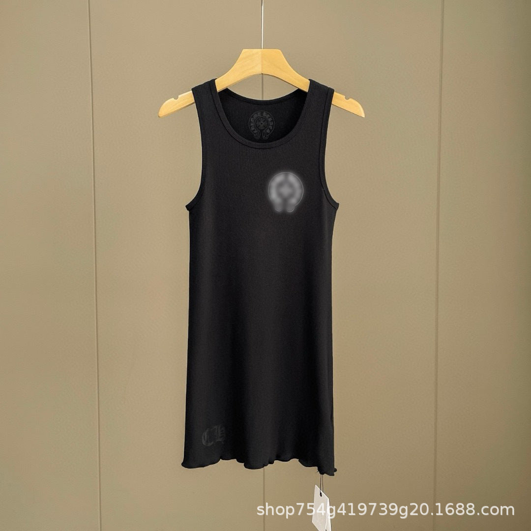 Chrome Hearts horseshoe printed camisole dress