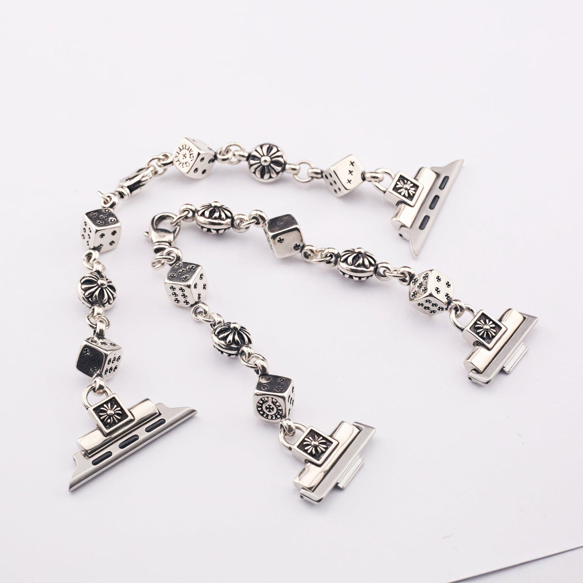Chrome Hearts cross flower ball dice watch strap
