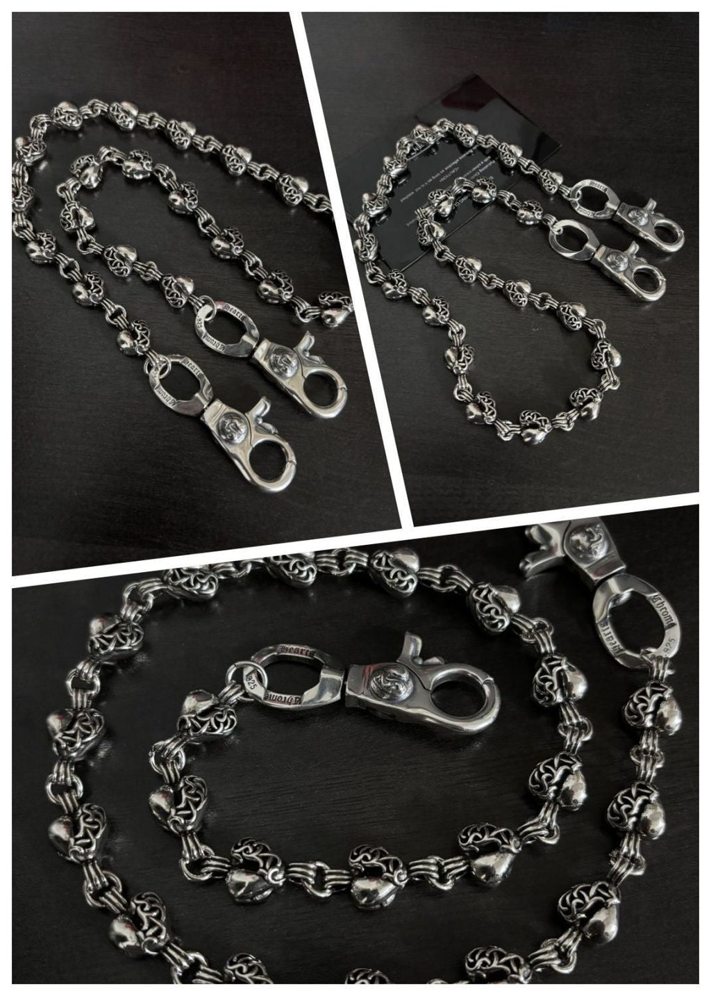 Chrome Hearts double lobster buckle versatile pants chain