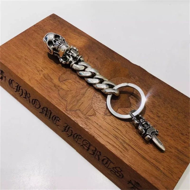 chrome hearts keychain bag chain