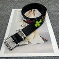 Chrome Hearts Leather pasted Roller type Hollow Vine Needle buckle Belt