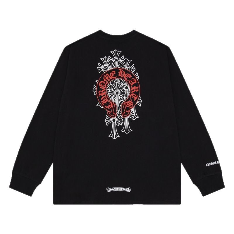 Chrome Heart long-sleeved T-shirt round-neck
