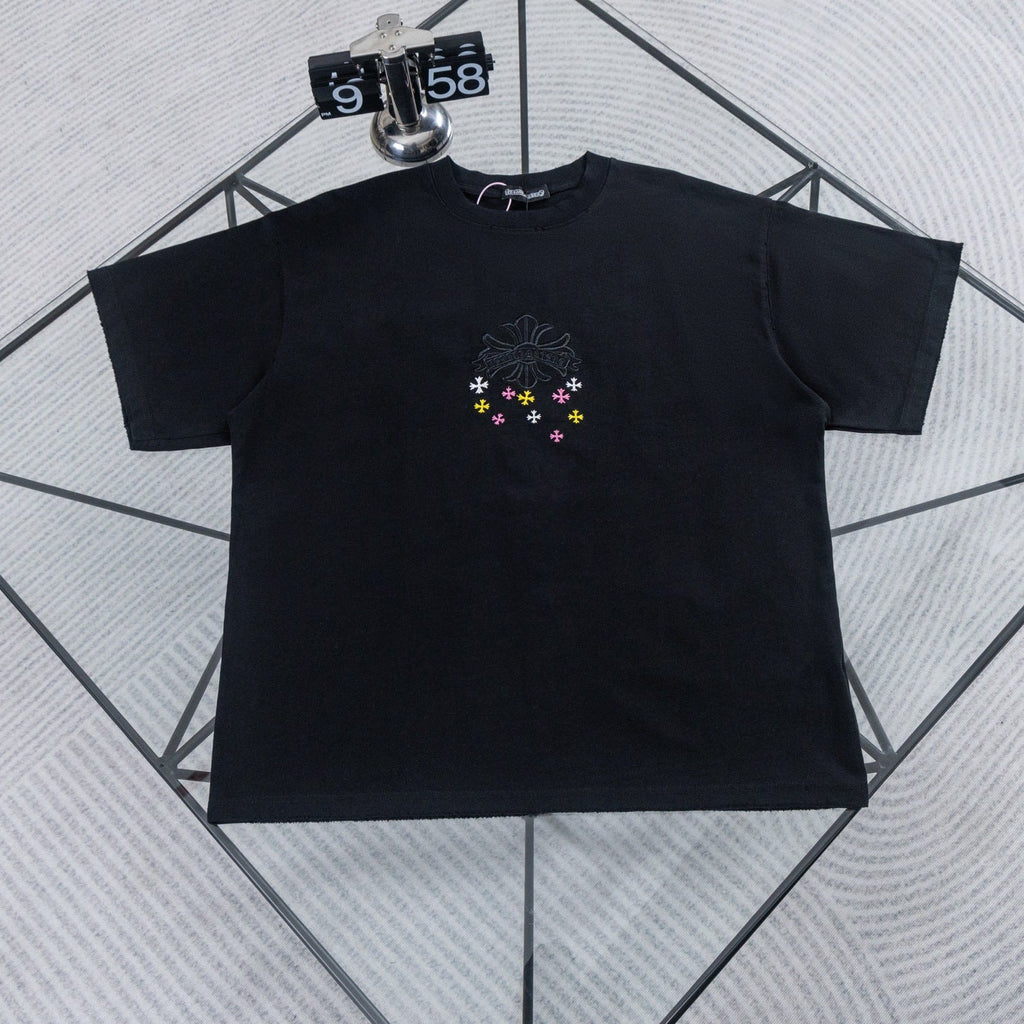 Chrome Hearts Colorful Starry Sky Embroidered T-shirt