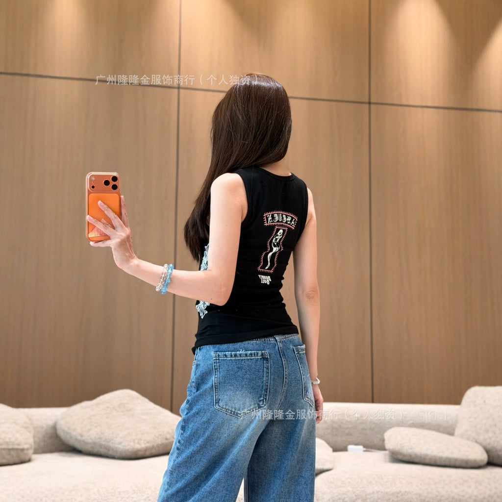 Chrome Hearts Spicy Ribbed Slim Fit Tank Top