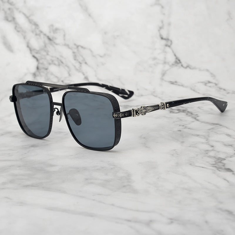 chrome hearts all-match pure titanium square frame sunglasses