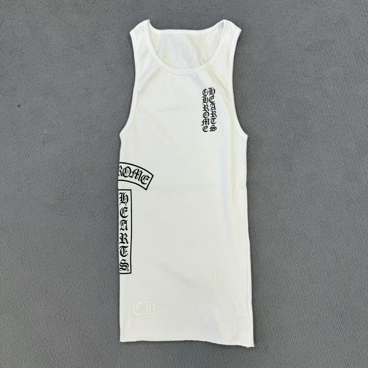 Chrome Hearts T-shaped layered printed vest skirt