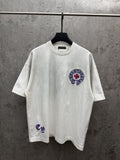Chrome Hearts Washed Appliqué Embroidered Short-Sleeve T-Shirt