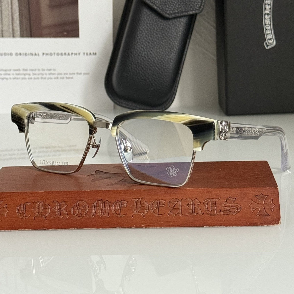 Chrome Hearts Heavy Industries Business Titanium Frame Eyeglasses