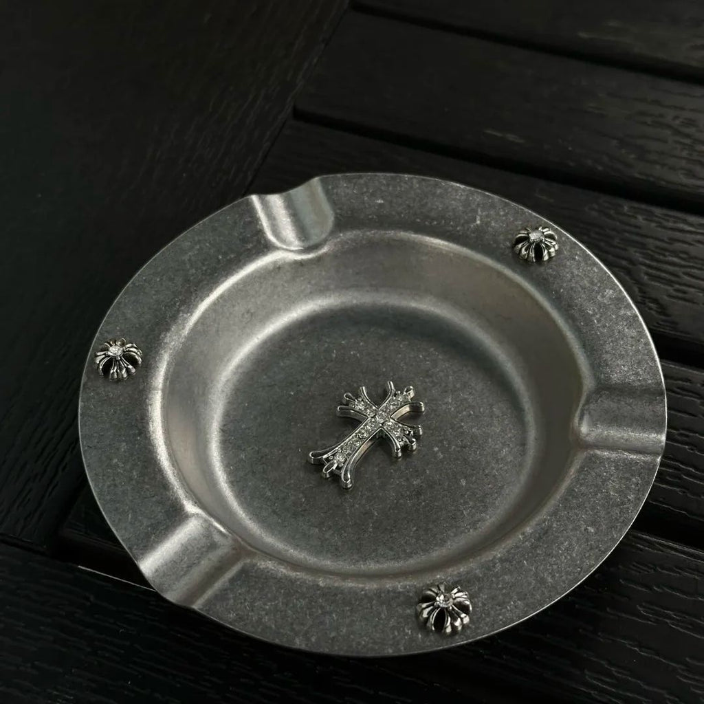 Chrome Hearts Cross Stainless Steel Cigar Ashtray